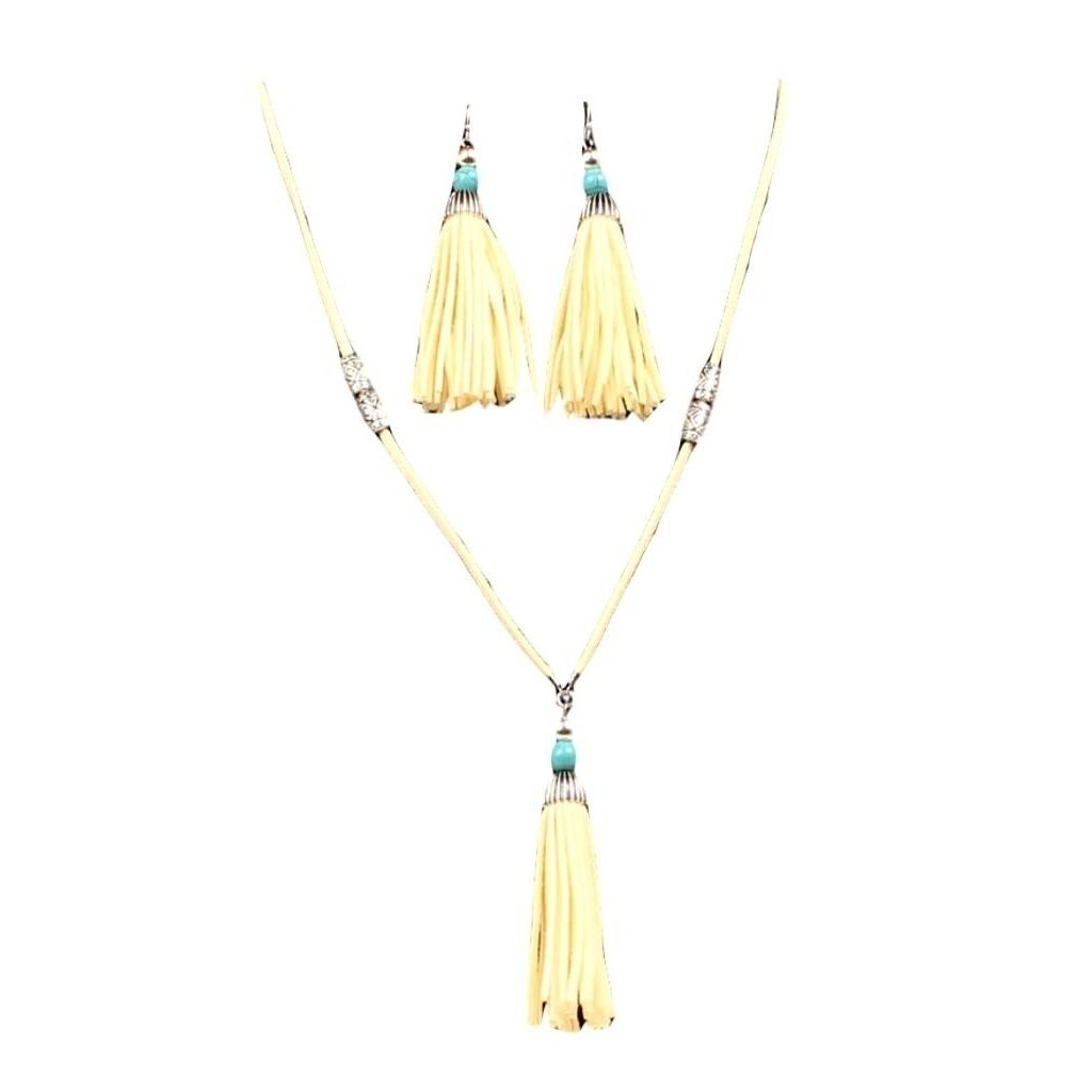 Blazin Roxx Western Jewelry Set Women Necklace Earring Fringe 29234 Image 1