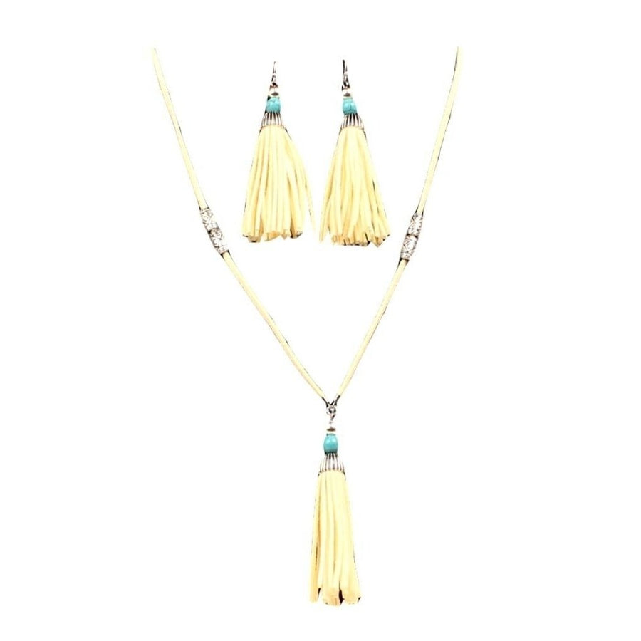 Blazin Roxx Western Jewelry Set Women Necklace Earring Fringe 29234 Image 1