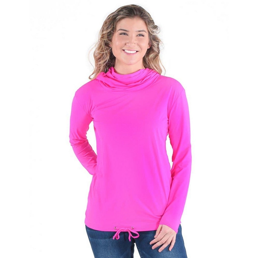 Cowgirl Tuff Western Shirt Womens Breathe L/S Hot Pink 100542 Image 1