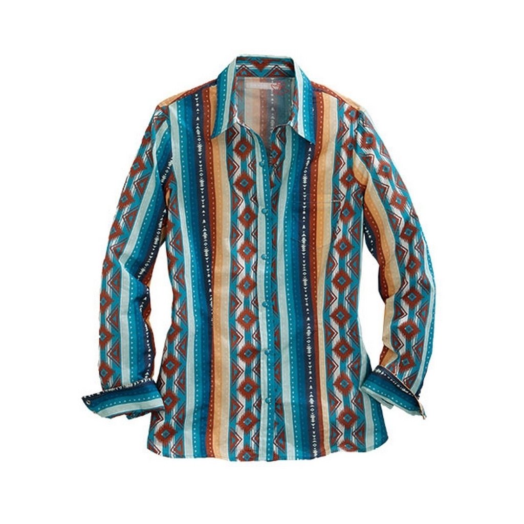 Tin Haul Western Shirt Womens L/S Multi-Color 10-050-0068-4059 MU Image 1