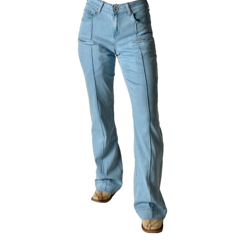 Cowgirl Tuff Western Jeans Womens Ultra Breathe Trouser Light JLTULW Image 1