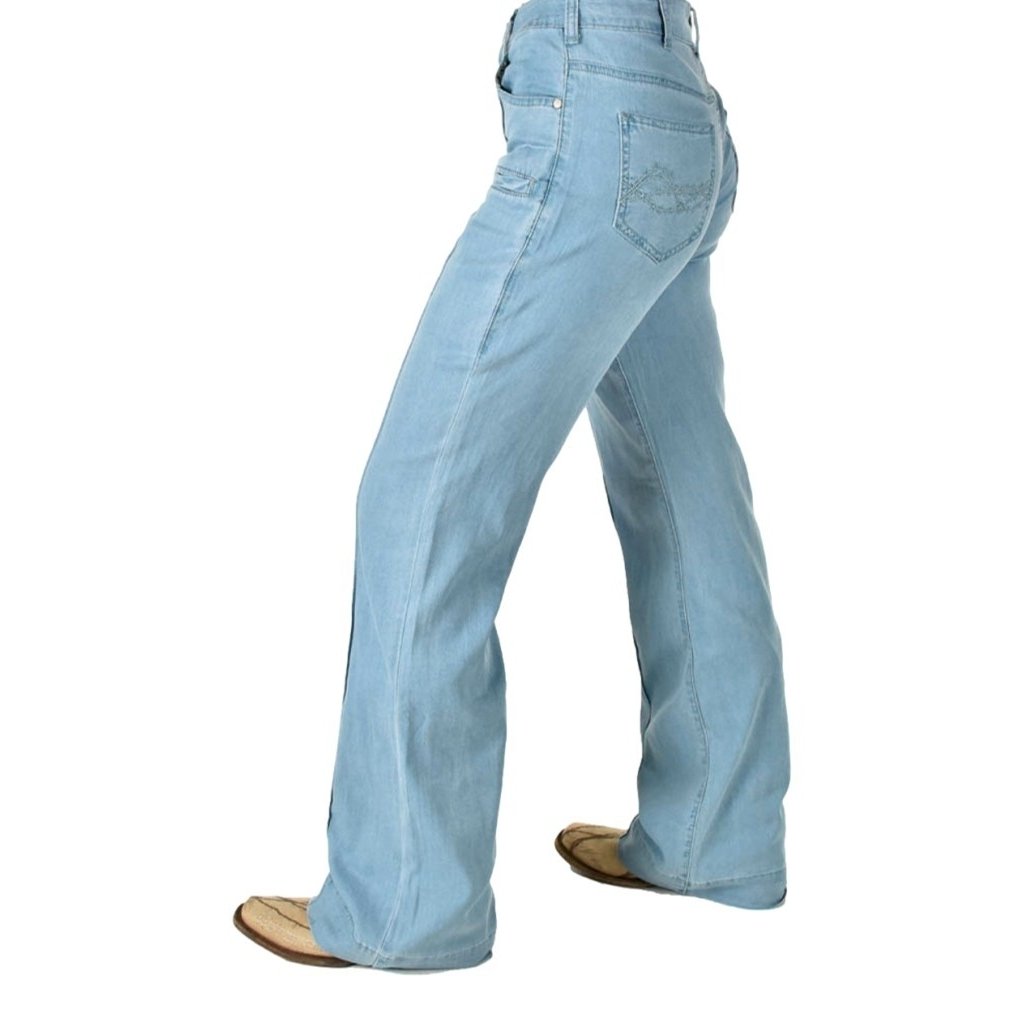 Cowgirl Tuff Western Jeans Womens Ultra Breathe Trouser Light JLTULW Image 3