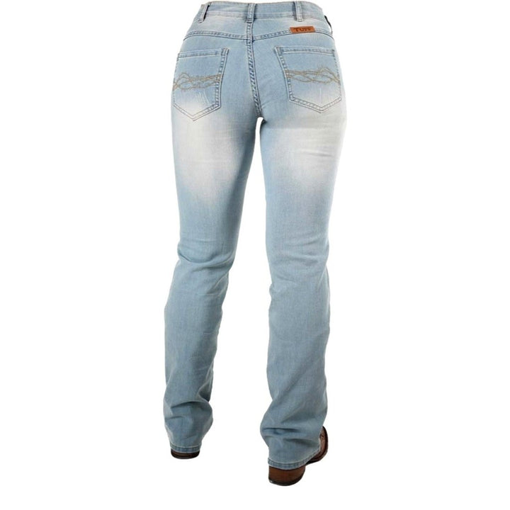 Cowgirl Tuff Western Jeans Womens Summer Breeze Light JSUMBR Image 3