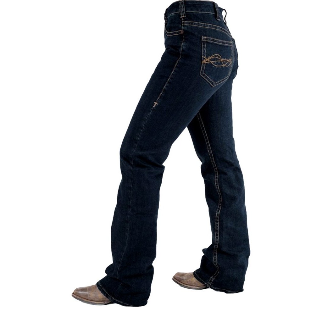 Cowgirl Tuff Western Jeans Womens Unstoppable Bootcut Dark JUSTOP Image 2