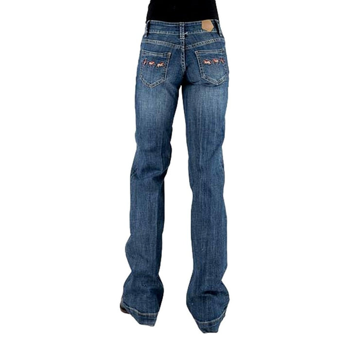 Tin Haul Western Jeans Womens Ella Fit Blue 10-054-0460-0025 BU Image 3