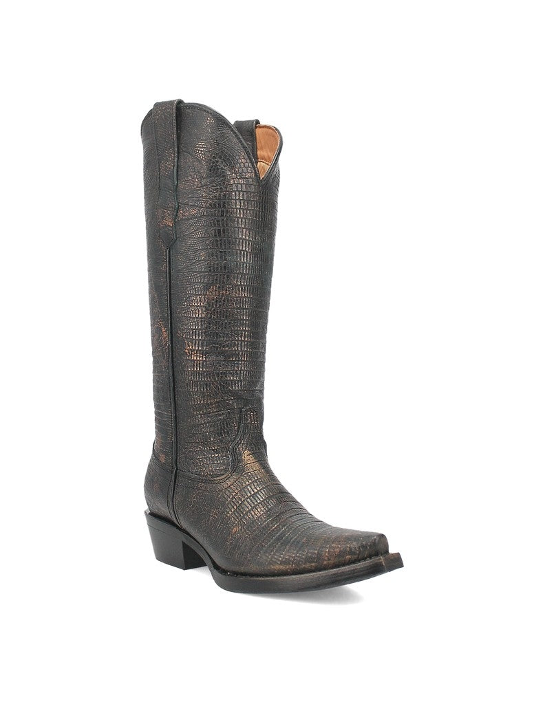 Dingo Western Boots Womens Athena Lizard Print Leather DI241 Image 1