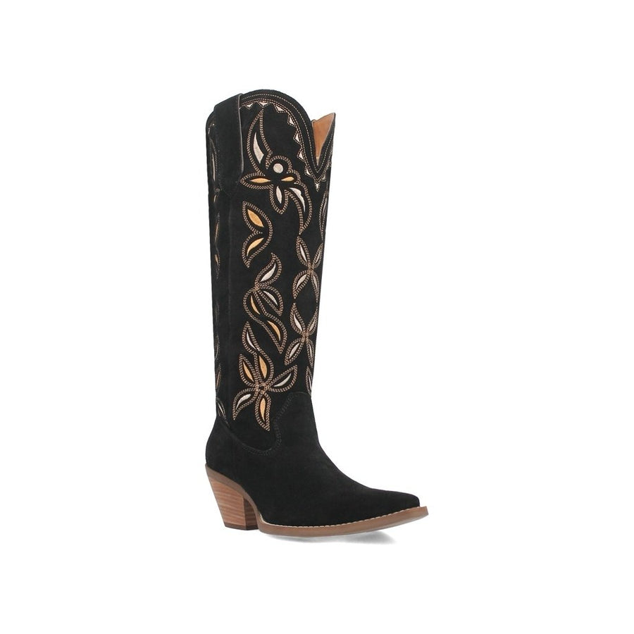 Dingo Western Boots Womens Bandelera Inlay Suede Leather DI200 Image 1