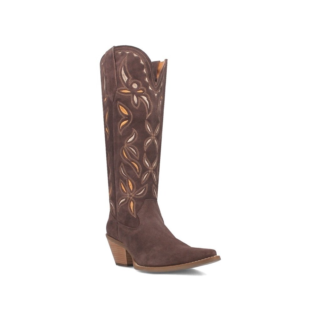 Dingo Western Boots Womens Bandelera Inlay Suede Leather DI200 Image 1