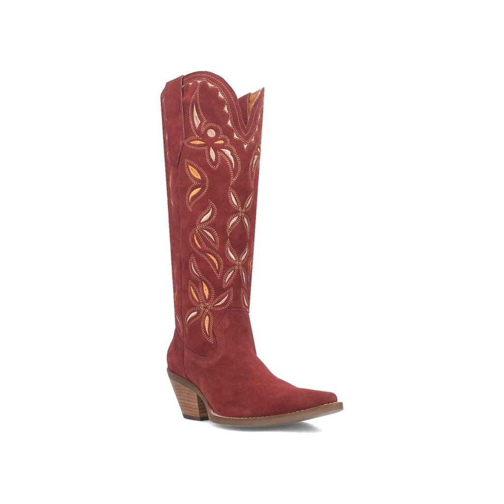 Dingo Western Boots Womens Bandelera Inlay Suede Leather DI200 Image 1