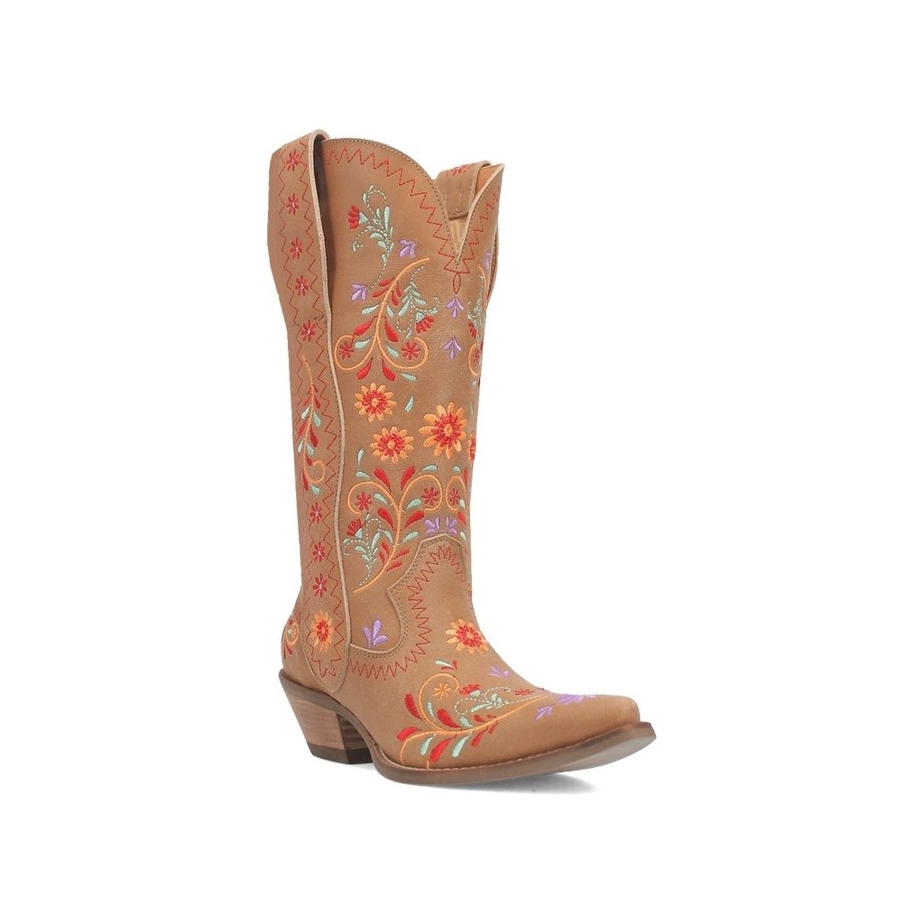 Dingo Western Boots Womens Beetle Juice Floral Embroidery DI198 Image 1