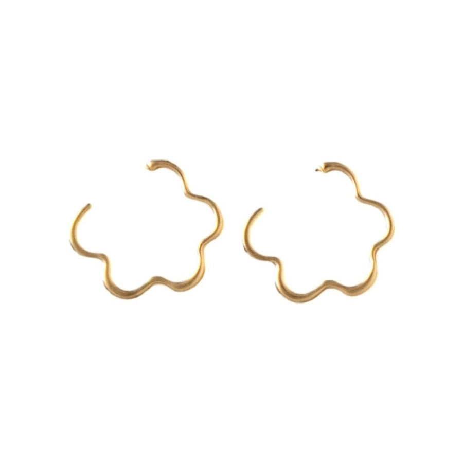 Blazin Roxx Western Earrings Womens Cloud Post Gold Plated 3058935 Image 1