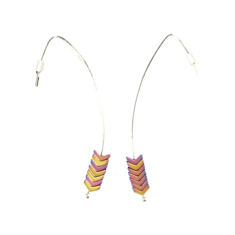 Blazin Roxx Western Earrings Womens Wire Arrow Beaded 3057397 Image 1