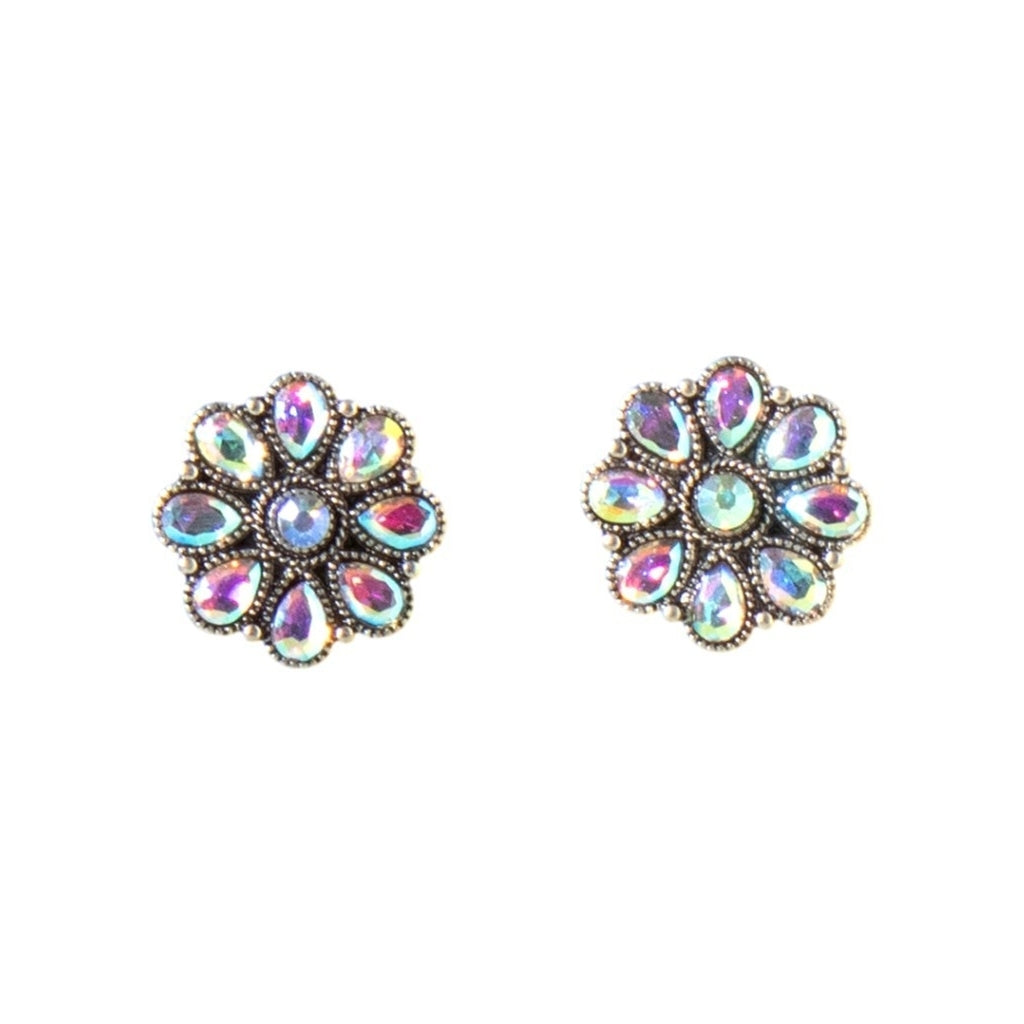 Blazin Roxx Western Earrings Womens Post Style Flowers Stones 3057097 Image 1