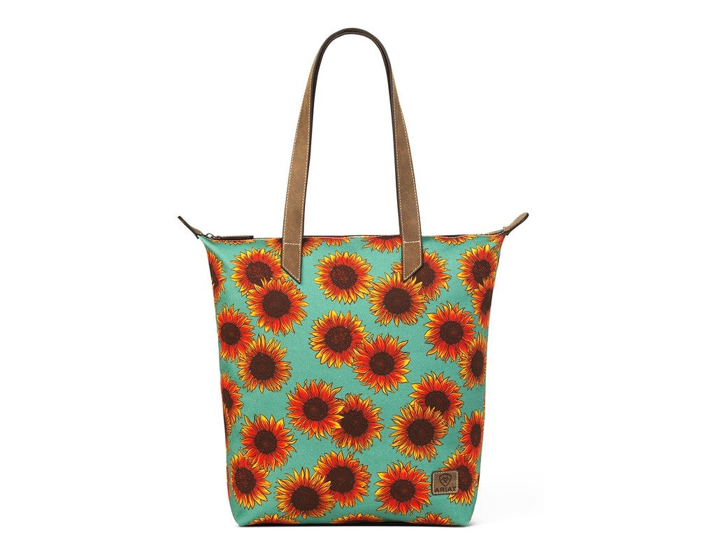 Ariat Western Handbag Tote Sunflower Print Zip Multi-Color A770015327 Image 1