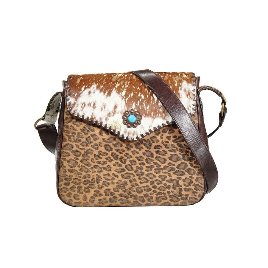 Blazin Roxx Western Handbag Aspen Crossbody Cheetah Tan N770010397 Image 1