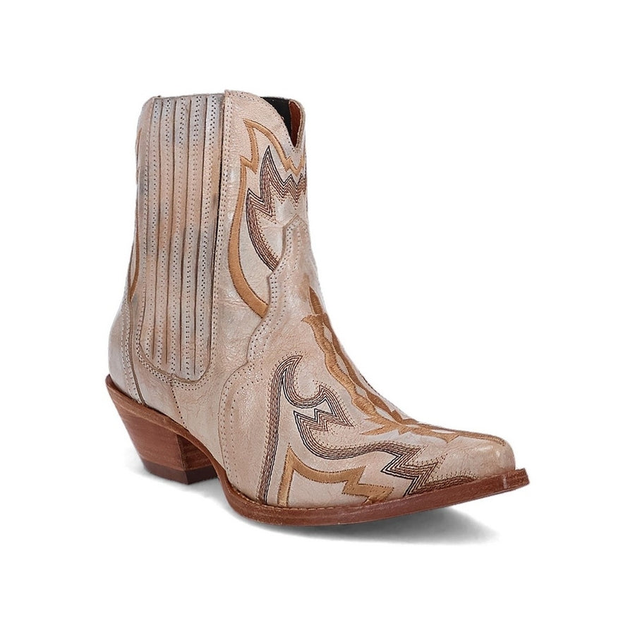 Dan Post Western Boots Womens Bristol Leather Bootie Bone DP5121 Image 1