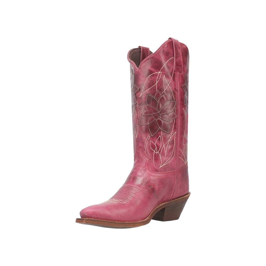 Laredo Western Boots Womens Paislee Flower Embroidery Pink 52217 Image 1