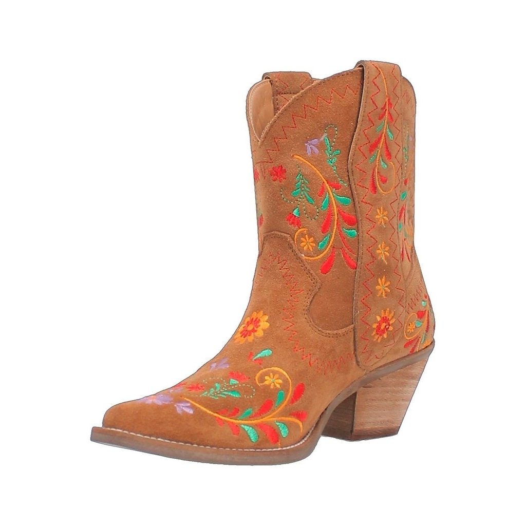 Dingo Western Boots Womens Sugar Bug Embroidery Snip Ankle DI179 Image 1