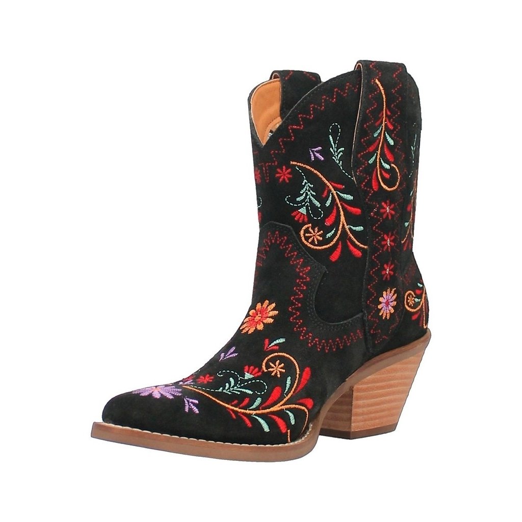 Dingo Western Boots Womens Sugar Bug Embroidery Snip Ankle DI179 Image 1