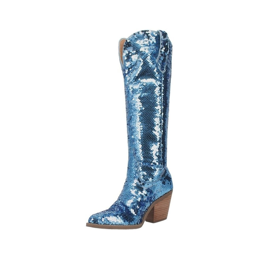 Dingo Western Boots Womens Dance Hall Queen Sequin Snip Toe DI182 Image 1