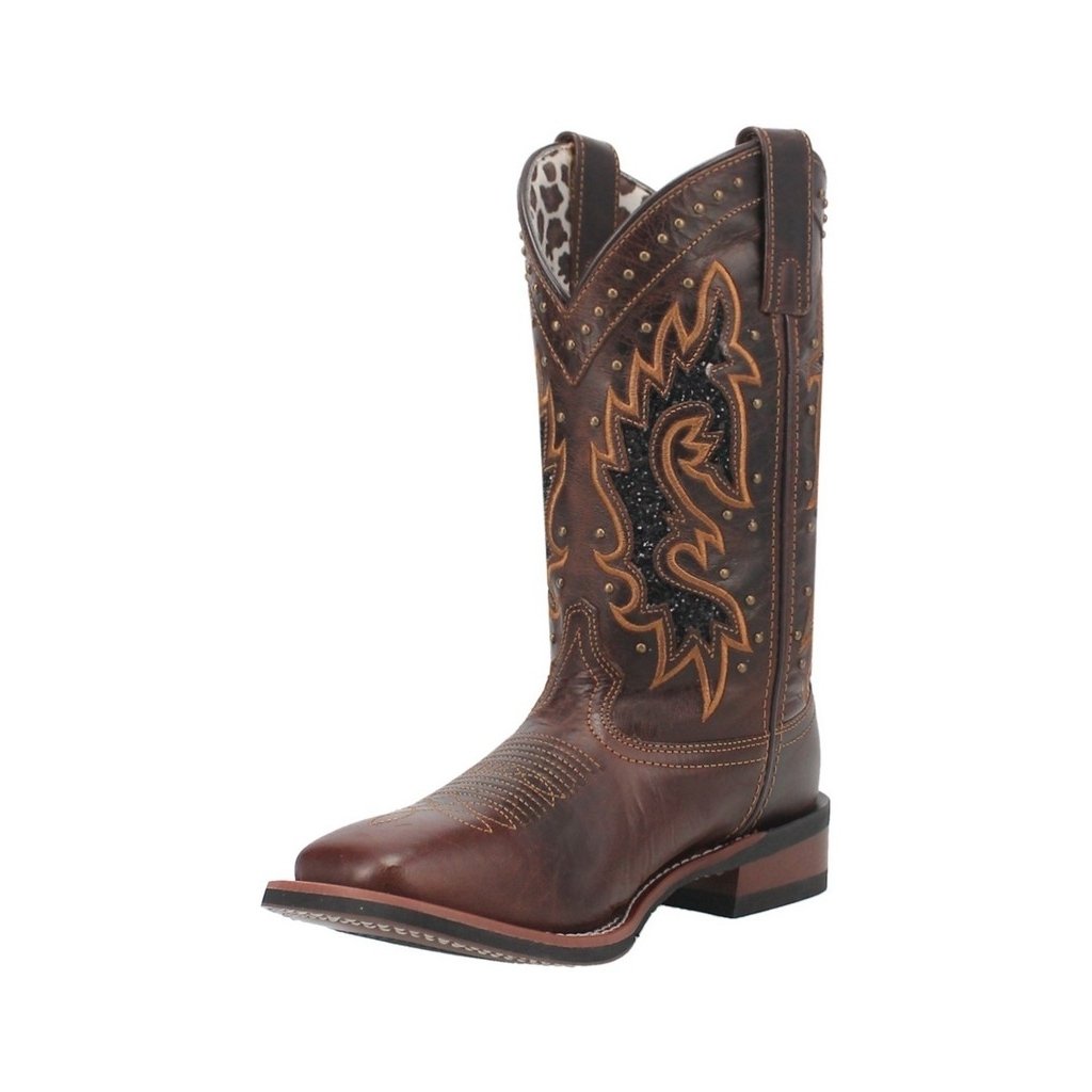 Laredo Western Boots Womens Lockhart Underlays Square Toe Tan 5944 Image 1