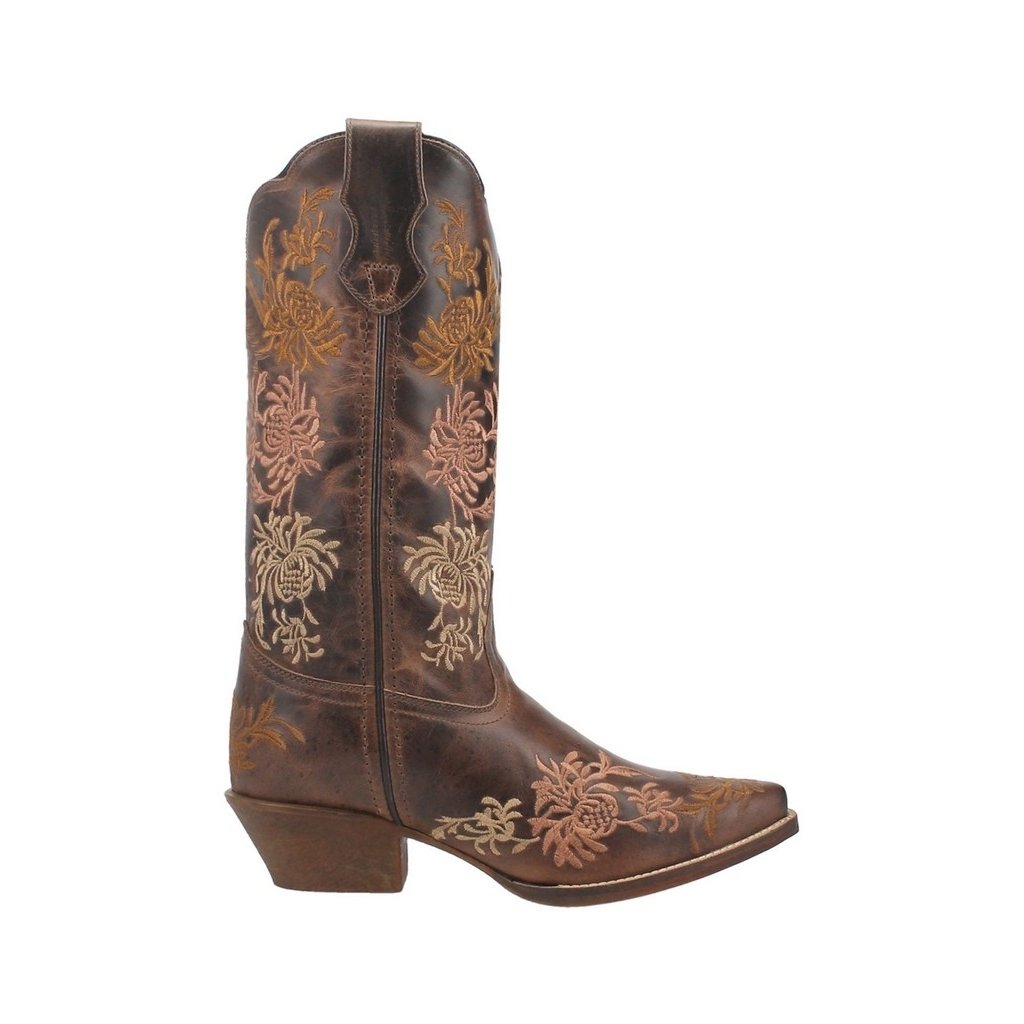 Laredo Western Boots Womens Sylvan Embroidery Snip Toe Tobacco 54271 Image 3