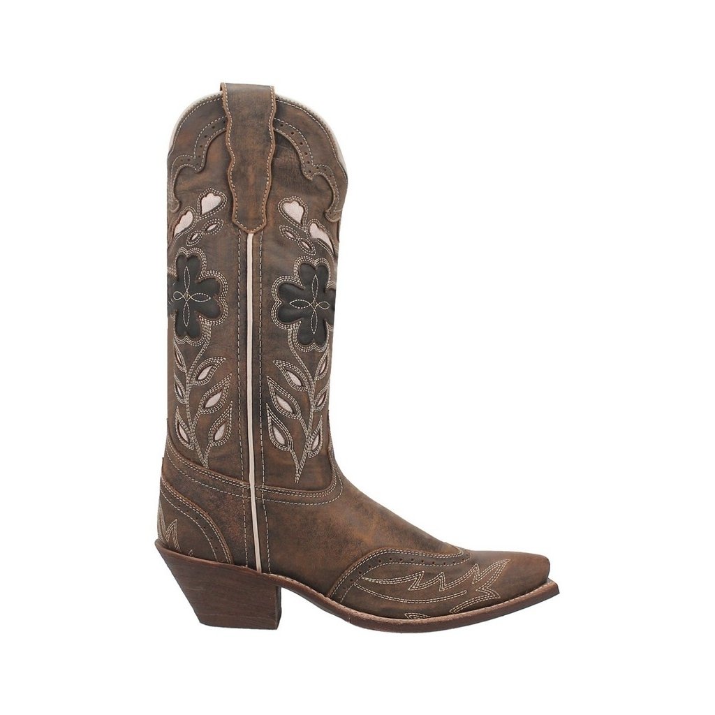 Laredo Western Boots Womens Zuri Snip Toe Underlays Brown 54268 Image 3