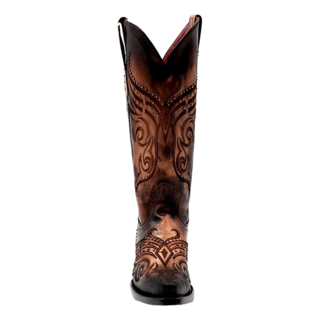 Ferrini Western Boots Womens Masquerade 14" Snip Toe Copper 84561-42 Image 2