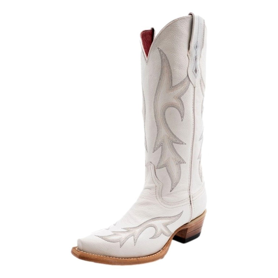 Ferrini Western Boots Womens Scarlett 14" Snip Toe White 84261-19 Image 1