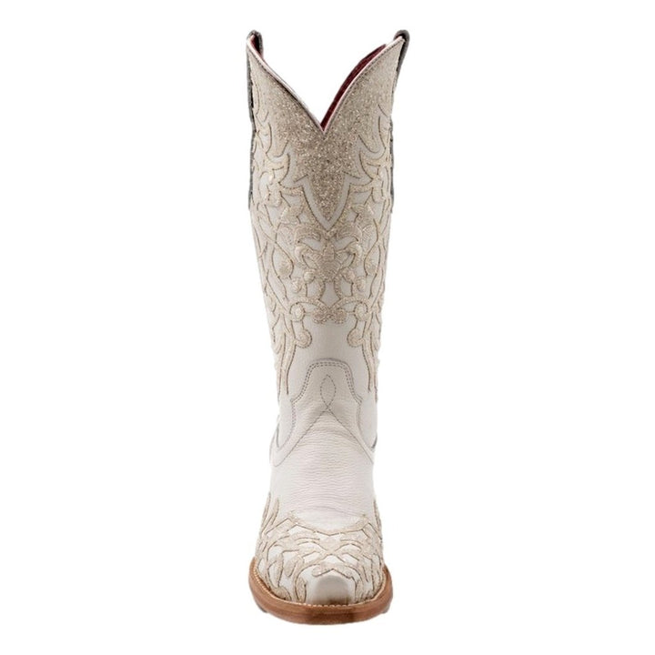 Ferrini Western Boots Womens Starlight 13" Snip Toe White 81561-19 Image 3