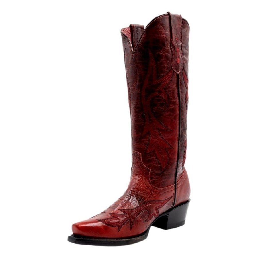 Ferrini Western Boots Womens Scarlett 14" Snip Toe Red 84261-22 Image 1