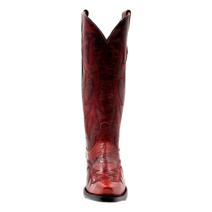 Ferrini Western Boots Womens Scarlett 14" Snip Toe Red 84261-22 Image 2