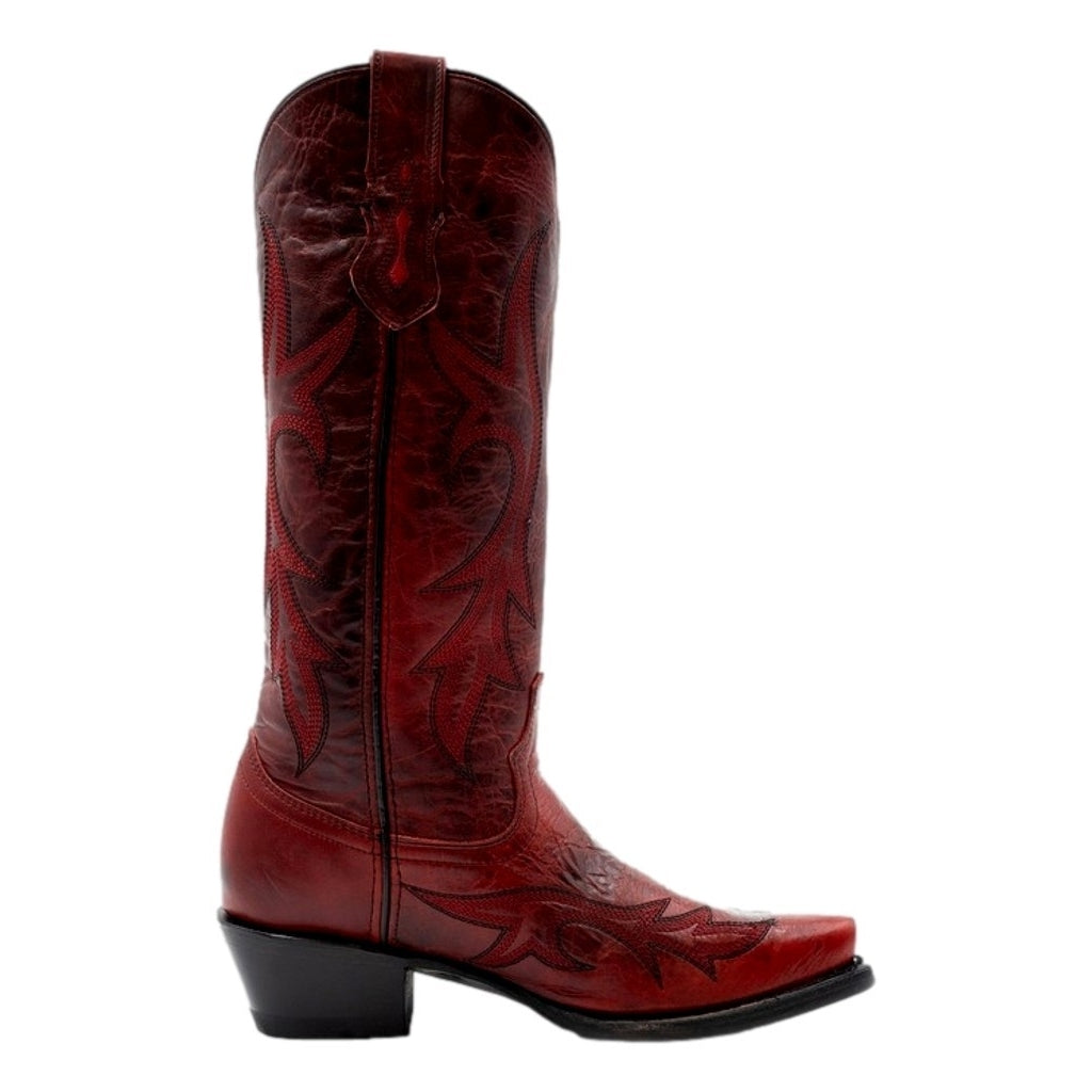 Ferrini Western Boots Womens Scarlett 14" Snip Toe Red 84261-22 Image 3