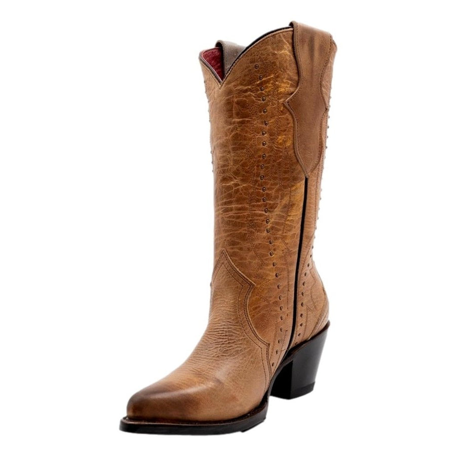 Ferrini Western Boots Womens Siren 12" Snip Toe Brown 84061-10 Image 1