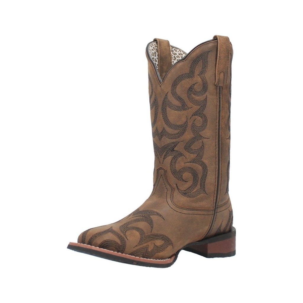 Laredo Western Boots Womens Sariah 11" Pull On Square Toe Tan 5943 Image 1