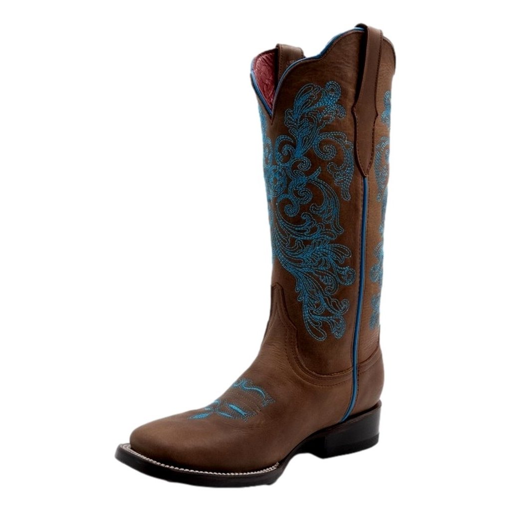 Ferrini Western Boots Womens Ella 13" Square Toe Brown 81093-10 Image 1