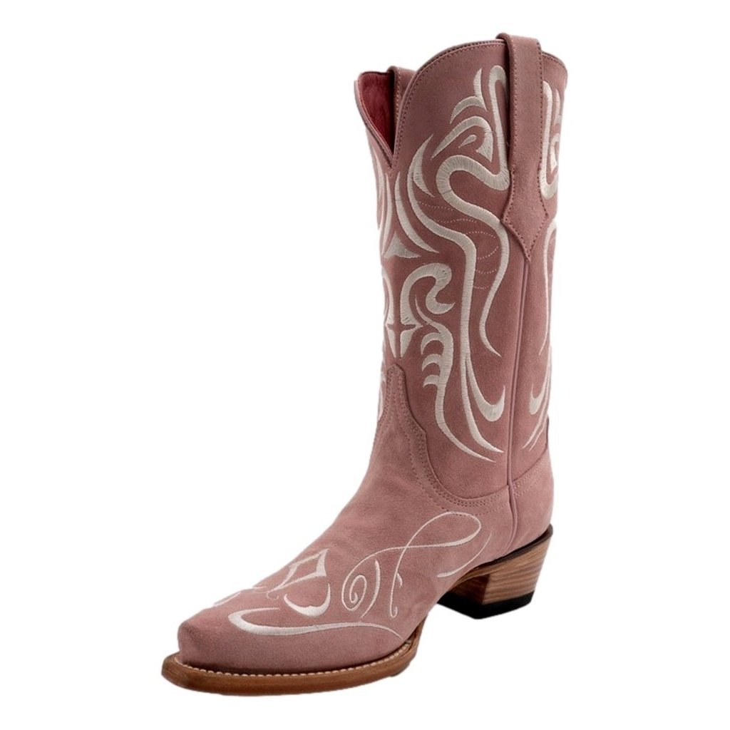 Ferrini Western Boots Womens Belle 12" Snip Toe Dusty Pink 80961-20 Image 1