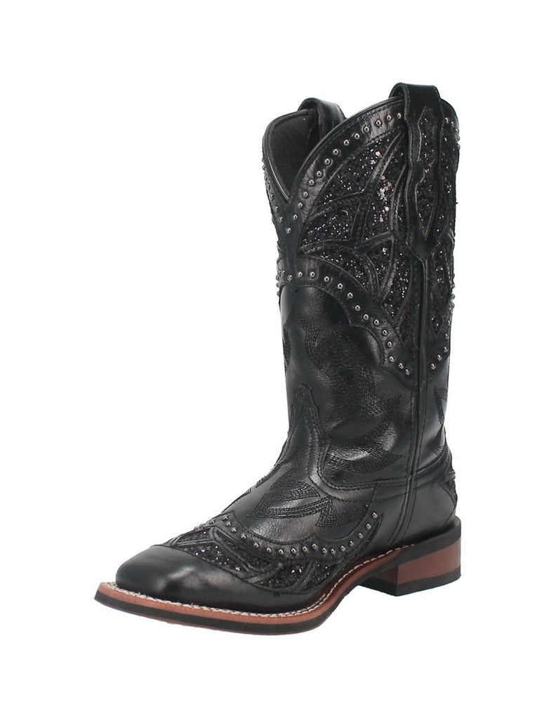 Laredo Western Boots Womens Eternity Underlay Square Toe Black 5970 Image 1