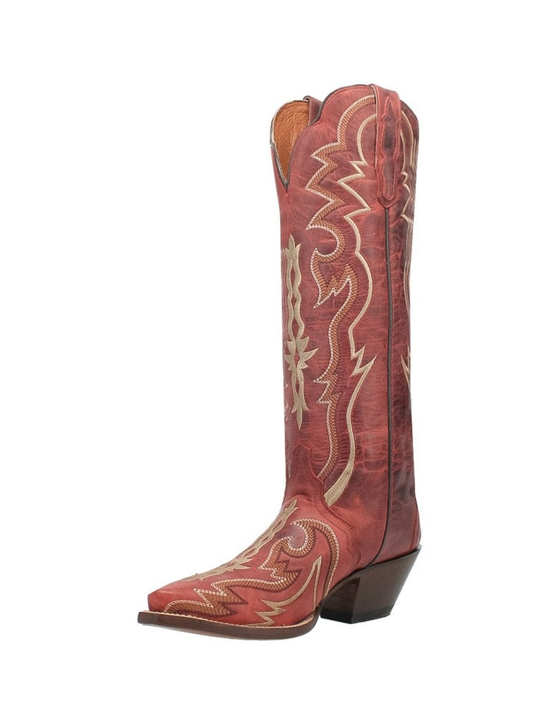 Dan Post Western Boots Womens Triad Silvie Snip Toe Red DP4274 Image 1