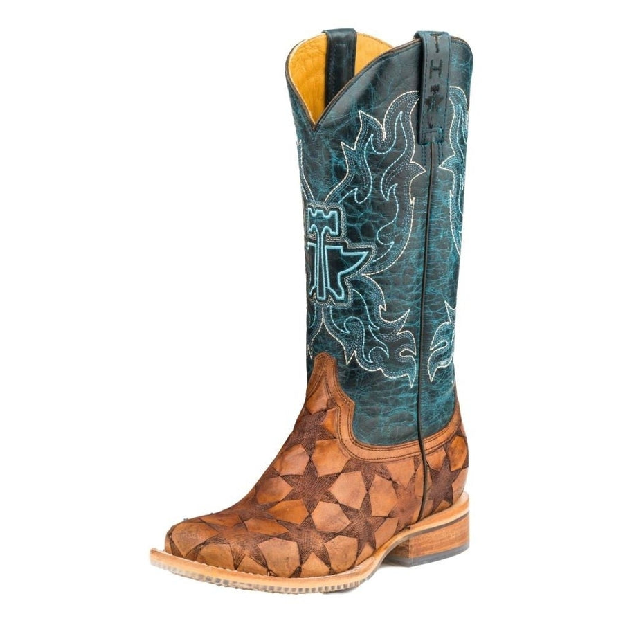 Tin Haul Western Boots Womens Wish Upon A Star Tan 14-021-0077-1395 TA Image 1