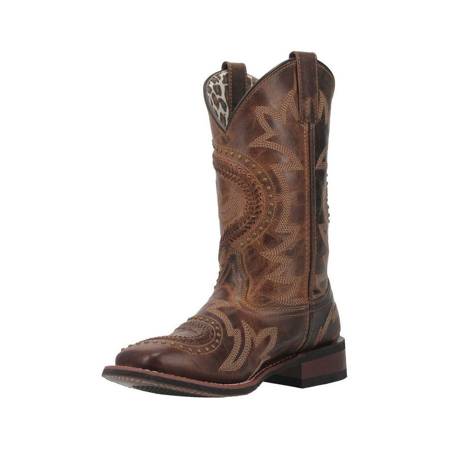 Laredo Western Boots Womens 11" Charli Bucklace Pull On Tan 5893 Image 1