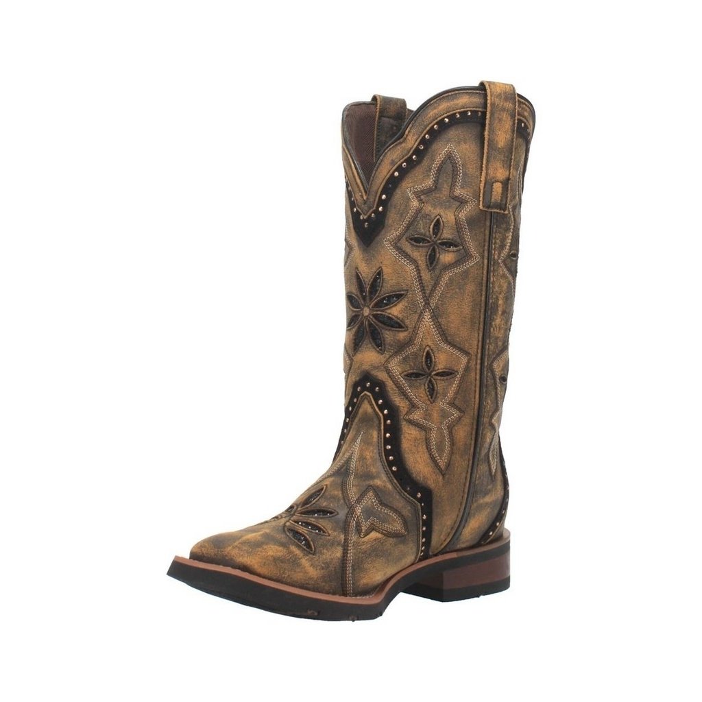 Laredo Western Boots Womens 11" Shaft Underlays Leather Honey 5844 Image 1