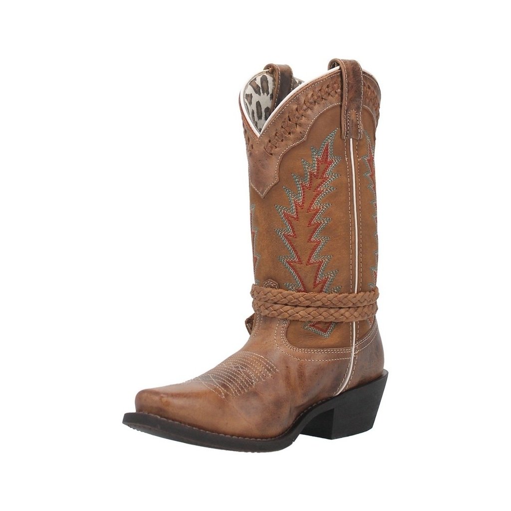 Laredo Western Boots Womens Knot In Time Square Toe Tan 51176 Image 1