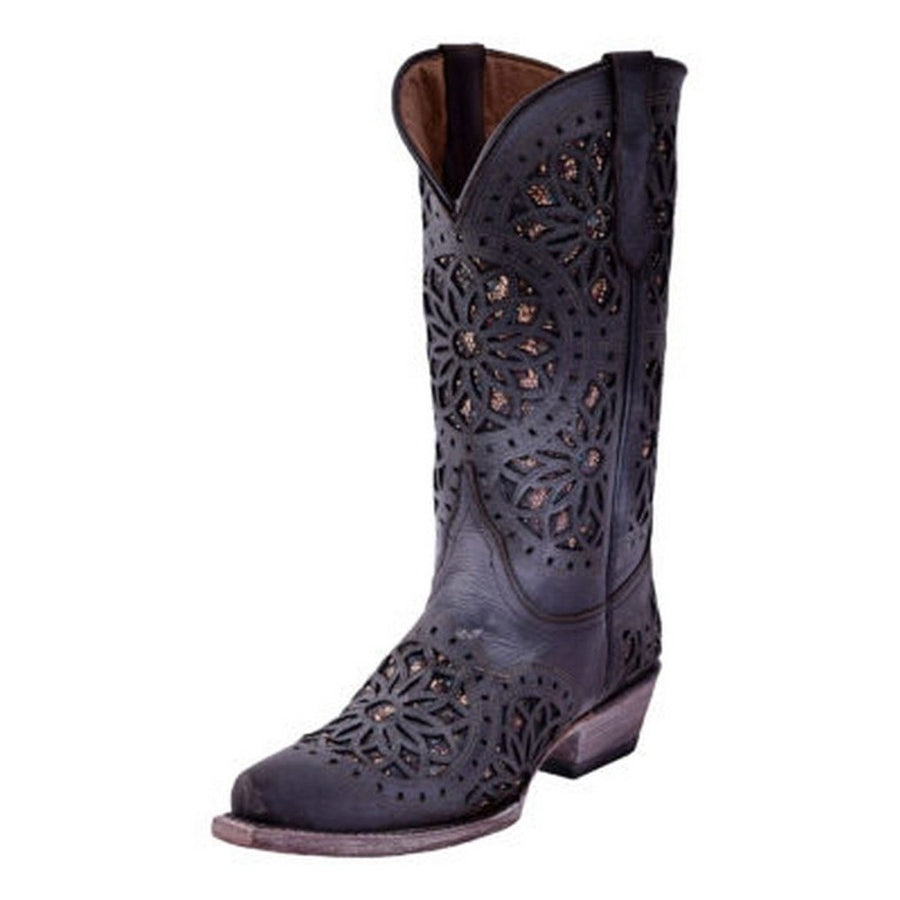 Ferrini Western Boots Womens Shabby Chic Snip Toe Brown 81761-10 Image 1