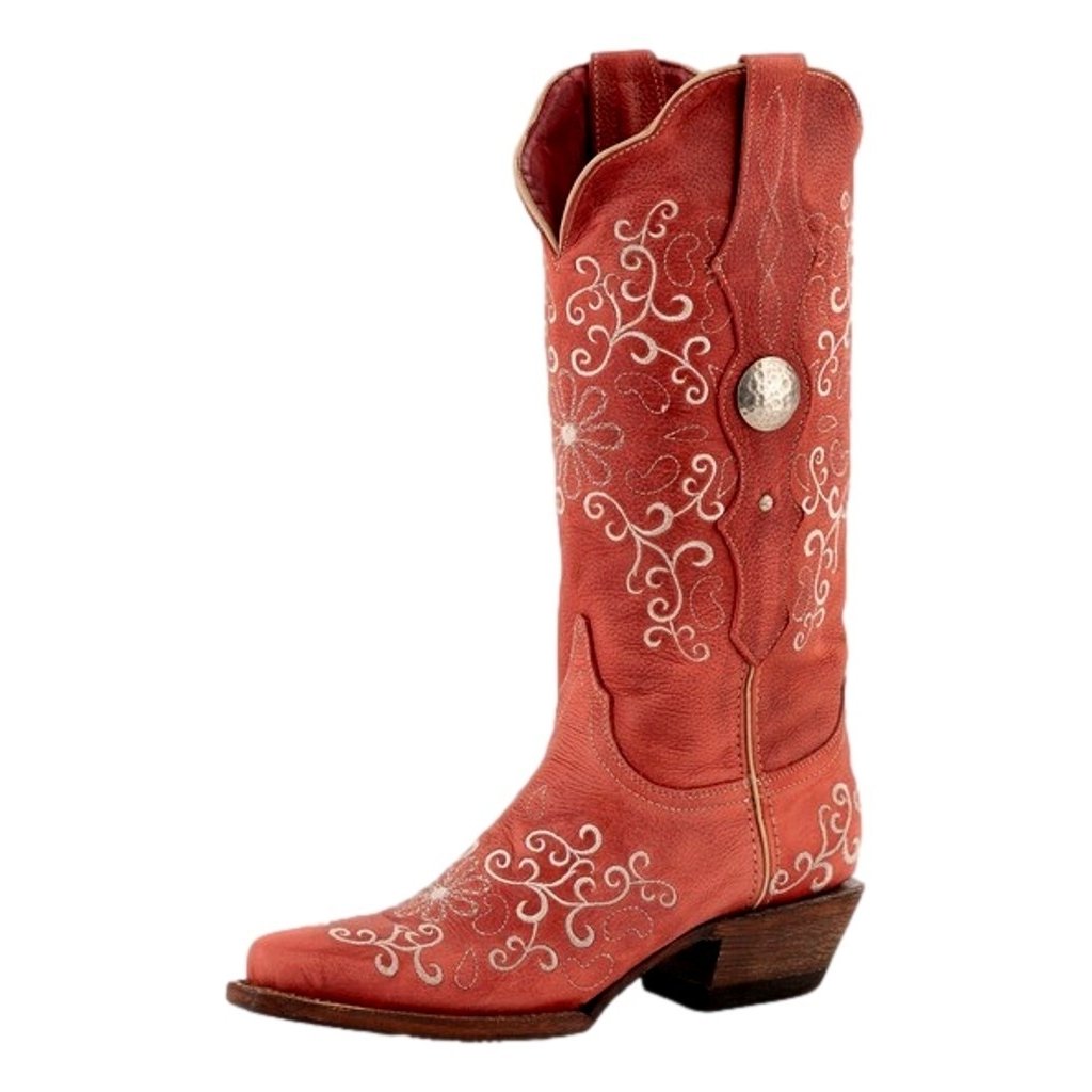 Ferrini Western Boots Womens Bella 13" Snip Toe Red 82261-22 Image 1