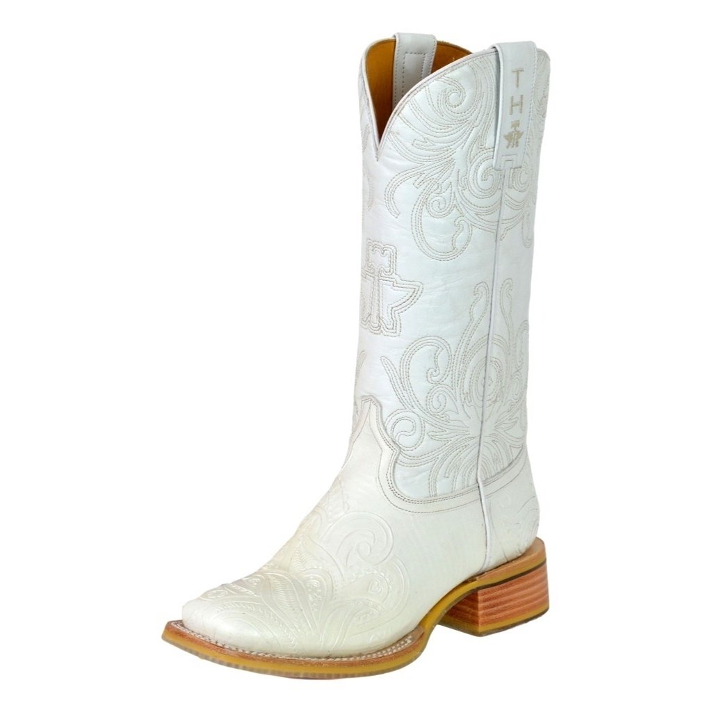 Tin Haul Western Boots Womens Wedding White 14-021-0007-1513 WH Image 1