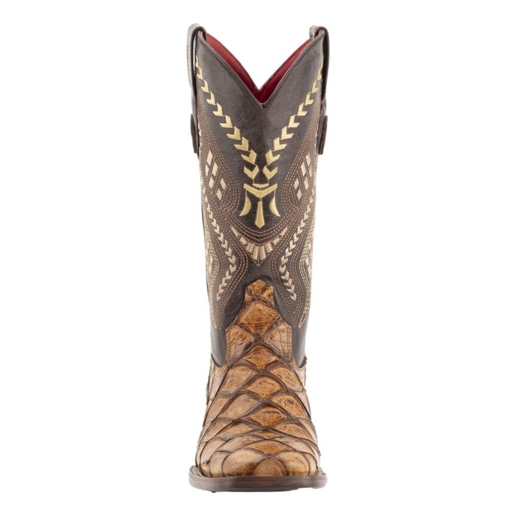 Ferrini Western Boots Womens Bronco Pirarucu Print Cigar 93393-61 Image 3