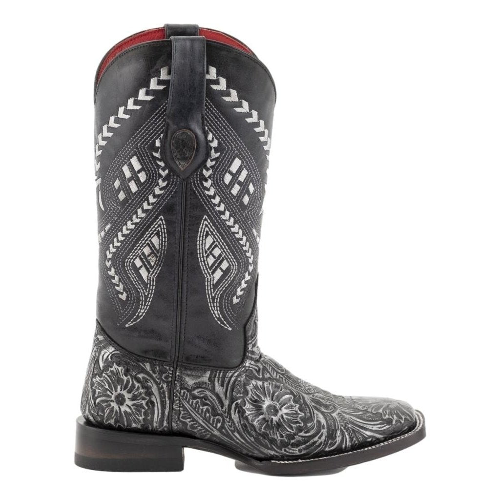 Ferrini Western Boots Womens Cleopatra Embossed Silver 83893-34 Image 2