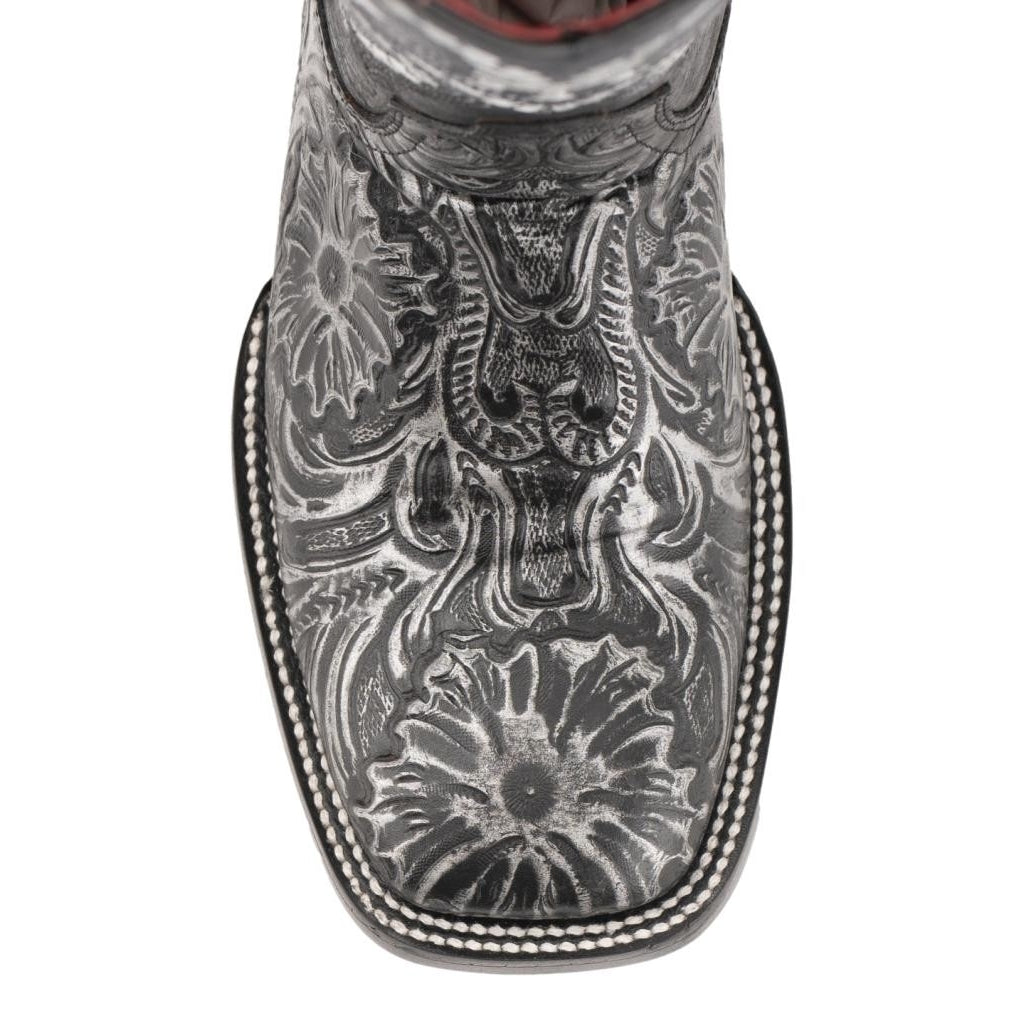 Ferrini Western Boots Womens Cleopatra Embossed Silver 83893-34 Image 4