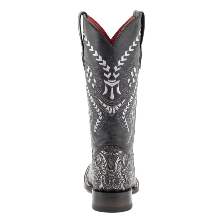 Ferrini Western Boots Womens Cleopatra Embossed Silver 83893-34 Image 4